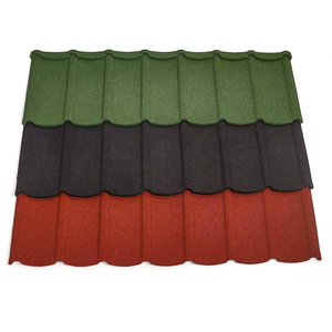 Plaques de <span class=keywords><strong>toiture</strong></span> métalliques durables par mauvais temps, tuiles de toit métalliques revêtues de pierre de haute qualité - Product Image 3
