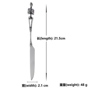 Ensemble de couverts fourchette et cuillère sirène en acier inoxydable et titane 316, style vintage et tendance, vente en gros, couleur argent - Product Image 3