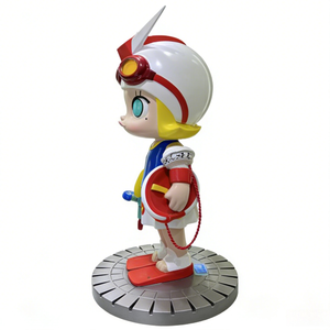 Sculpture de fille de dessin animé 3D en résine personnalisée avec casque et <span class=keywords><strong>pistolet</strong></span> à eau pour cadeau d'entreprise, centre commercial et exposition IP - Product Image 5