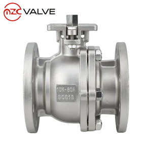 JIS 10k mặt bích 2PC nổi thép không gỉ 316 bóng van - Product Image 3