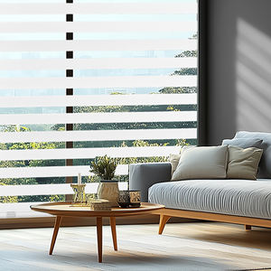 Stores zébrés double couche à contrôle <span class=keywords><strong>de</strong></span> la lumière, stores occultants en aluminium, stores à rouleaux à arrêt libre pour la maison et le bureau - Product Image 5