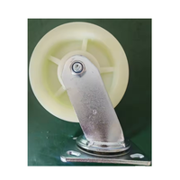 Roulette industrielle robuste de 150 mm, capacité de charge élevée 250-400 kg, pivotante, en fonte et acier, avec plaque en polyuréthane, double roulement à billes