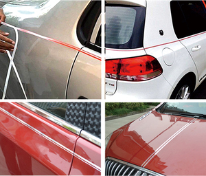 Carlas colorido coche calcomanías pin de cinta etiqueta engomada decoración del coche de rayas - Product Image 4