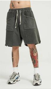 Quần Soóc Rách Đường Phố Phong Cách Mỹ Quần Nỉ Xẻ Tà Thương Hiệu Thời Thượng Ins Quần Lửng Cổ Điển Đường Phố Cao - Product Image 4