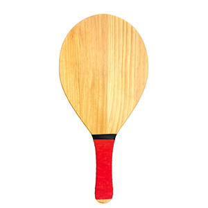 Diseño de impresión personalizado Juego de pelota y raqueta de playa de madera Producto deportivo y de entretenimiento - Product Image 1