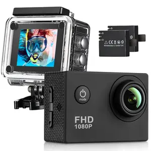 كامارا الصغيرة, كاميرا رياضية عالية الدقة 32 جيجابايت 1.5 بوصة 140D 12MP عمل كامارا في الهواء الطلق مقاومة للماء كاميرا صغيرة واي فاي 1080P HD
