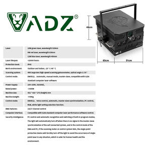 Extérieur Lazer Pangolin 40W RGB ILDA DMX Extérieur IP65 Étanche Animation Lumière Laser Pour Concerts Festival De Musique - Product Image 5