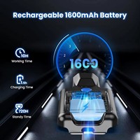 Eyoyo Clip Trasero Bluetooth 1600mAh 1D 2D Bar QR Code Reader Teléfono Escáner de Código de Barras para Android iPhone Inventario Biblioteca Almacén