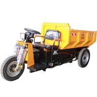 Tricycle souterrain Camping-car 1 tonne Mini Dumper fabriqué en Chine Camionnette électrique 3x2 avec capacité de chargement de 1 tonne