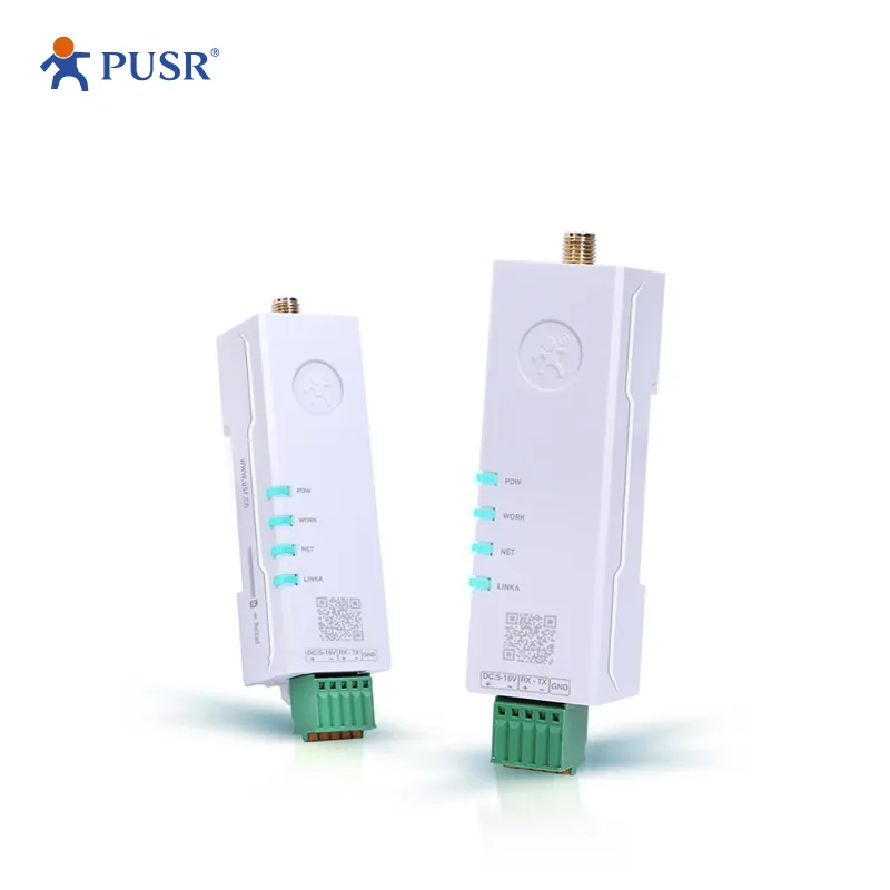 USR-DR154 Din Rail 4G LTE مودم بتكلفة عالية LTE شبكة CAT1 تدعم الوضع الشفاف البسيط، وHTTPD ووضع الرسائل النصية القصيرة