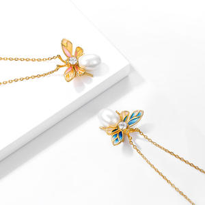 Breloques en émail en argent Sterling 925 pour femme, pendentif en forme de perle, cadeaux personnalisés, traitement d'accessoires haut de gamme, offre spéciale - Product Image 2