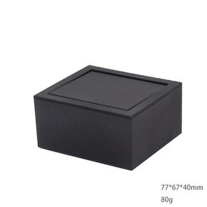 Custom Logo Revolving <strong>Men</strong> Jewelry Display Black Lacquer Studs Cufflink <strong>Box</strong> - Product Image 4