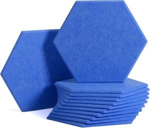 Décorations murales hexagonales auto-adhésives modernes Panneaux acoustiques de conception graphique de modèle 3D pour bureau ou <span class=keywords><strong>studio</strong></span> à domicile - Product Image 2