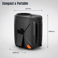 Ventilateur de ceinture rechargeable en plastique 2026, mains libres, à clipser, portable et personnalisable, 6000 mAh, 6 vitesses, pour la maison, l'extérieur et le camping