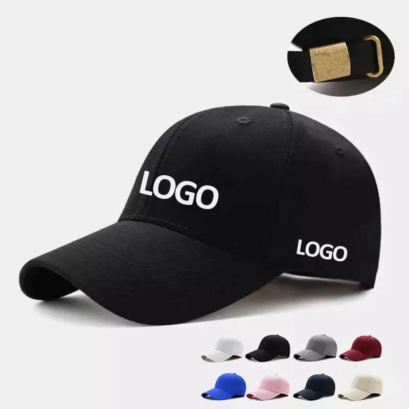 Atacado 6 Painel Algodão Sports Cap Gorras Em Branco Chapéu 3D Bordado Logotipo Custom Baseball Cap