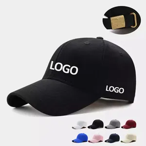 Toptan 6 Panel pamuk spor kap Gorras boş şapka 3D nakış logosu özel beyzbol şapkası