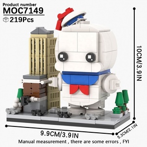Moc7149 Đầu Gạch <span class=keywords><strong>Ghostbusters</strong></span> Stay Puft Marshmallow Người Đàn Ông Con Số Hành Động Mô Hình Xây Dựng Khối Bộ Đồ Chơi Giáo Dục - Product Image 2
