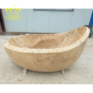 Design moderno mármore natural banheira <span class=keywords><strong>1</strong></span> pessoa forma oval massagem spa função incluída para banheiro cozinha do hotel Villa Park uso - Product Image 2