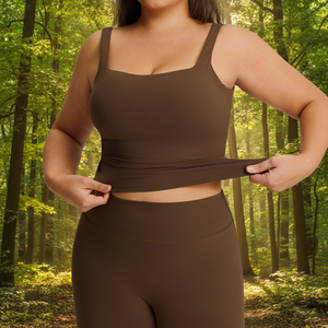 Europe États-Unis Vêtement de sport pour femmes <span class=keywords><strong>grande</strong></span> <span class=keywords><strong>taille</strong></span>, soutien-gorge de <span class=keywords><strong>yoga</strong></span> à maintien élevé, séchage rapide, bretelles croisées, col carré - Product Image 2