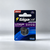 Pile bouton au lithium 3V CR2016 à prix d'usine, pile pour clé de voiture, pile pour télécommande