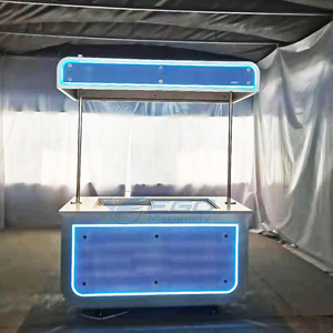 Mini Carrito de Comida Móvil, Camión de Comida Rápida para Exteriores con Equipo de Cocina, Camión de Leche Caliente para la Venta en la Calle - Product Image 2