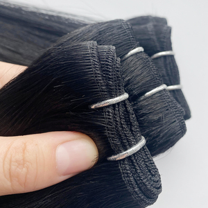 Machine Weft Hair Extensions for Woman Real Human Hair Double Drawn Cuticle Aligned for Comfortable Easy to Install and <strong>Restyle</strong> - Product Image 4
