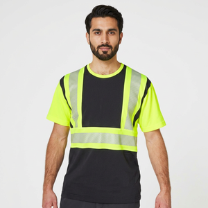 Camiseta de Seguridad Reflectante de Alta Visibilidad, Transpirable, Personalizada, de Poliéster/Algodón, Unisex, para Trabajo de Construcción, Resistente al Calor, de Clush Industries - Product Image 1