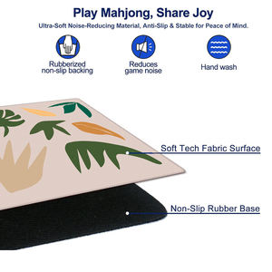 Q Y Mahjong Table <b>Mat</b> Custom Logo Foldable Automatic Natural Rubber Microfiber Fabrics Silent Table Cover Factory Source Waterpr - Product Image 5