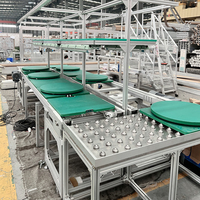 Werkseitig angepasste Produktions linie Montagelinie ESD Work Station Werkstatt Tisch mit rundem Plattenspieler
