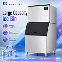 Máquina de Hielo de 500 LBS Directo de Fábrica, Máquina de Cubitos de Hielo Comercial de 230 KG Tipo Split, Certificación CE