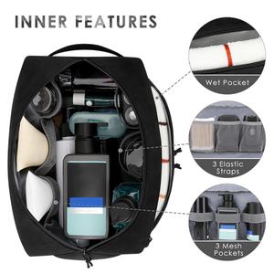 Tactical <b>Toiletry</b> <b>Bag</b> for <b>Men</b> Travel Hygiene <b>Bag</b> with Double Layer Hanging - Product Image 3