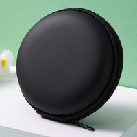 Sac de rangement pour écouteurs, câble de données et chargeur, en EVA, portable, léger et durable, boîte carrée à fermeture éclair pour la plage et les activités de plein air