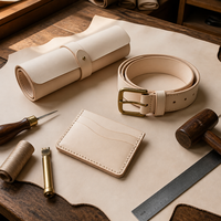 Cuir de vachette pleine peau non teint, tanné végétal, pour le travail du cuir, la sculpture et la fabrication d'équipements équestres