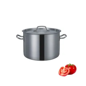 Wholesale Gas Cooker Soup Stock Pot Stainless Soup Pot Round Large Cooking Pots Set For Restaurant