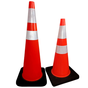 Chất Lượng Cao 28in Phản Quang PVC An Toàn Cone Băng Phản Quang Linh Hoạt 45Cm Nón Giao Thông Làm <span class=keywords><strong>Pe</strong></span> Vật Liệu An Toàn Đường Thiết Bị - Product Image 4
