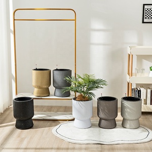 Grands pots à fleurs en plastique, verres à vin, design carré classique, couleur personnalisée pour la décoration <span class=keywords><strong>de</strong></span> la maison, du jardin, des chambres, des hôtels, des entreprises - Product Image 2