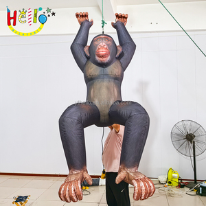 air Blow up Hanging <strong>Climbing</strong> Baboon Model Black Inflatable Gorilla - Product Image 4