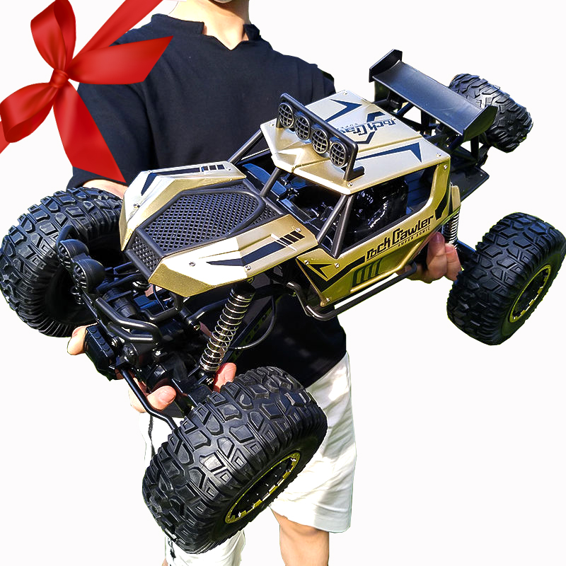 2.4G Alloy Large Electric Remote Control Car Toy Crawler Rc Car 4x4 Climbing Radio Control Big Metal Truck For Kids Gifts