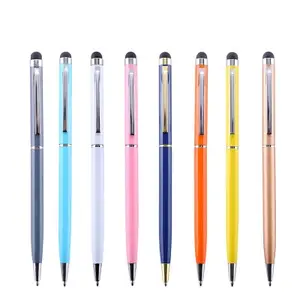 Dokunmatik ekran renkli metal tükenmez kalem reklam hediye nötr imza kalem