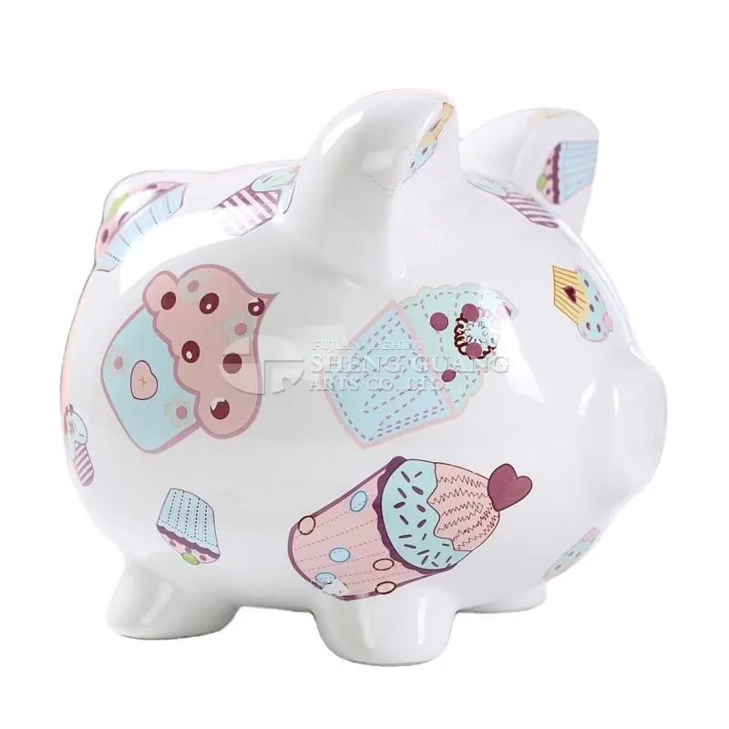 Large Money Saving Piggy Bank,Premium Ceramic, Coin Bank