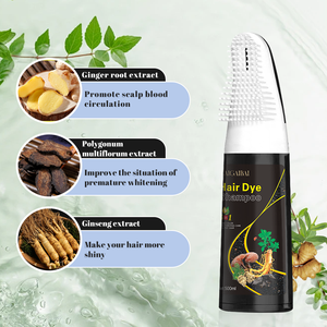 Prezzo di fabbrica <span class=keywords><strong>9</strong></span> colori tinta <span class=keywords><strong>capelli</strong></span> naturali <span class=keywords><strong>colore</strong></span> nero Shampoo pettine 3 in 1 di alta qualità copertura 100% <span class=keywords><strong>capelli</strong></span> grigi - Product Image 4