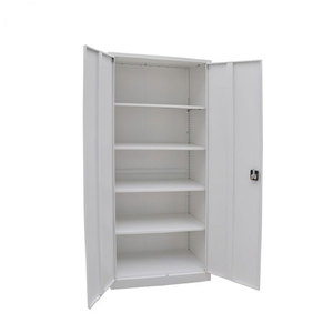 Armoire de bureau métallique moderne à 2 portes, mobilier préscolaire avec application pour salle de sport, pour le rangement à domicile et en cuisine ou l'utilisation au bureau - Product Image 2