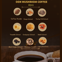 Bon goût de café champignon de marque privée