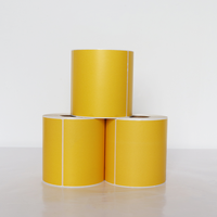 Rouleaux d'autocollants d'étiquettes d'expédition thermique couleur personnalisée pour imprimante thermique jaune rose vert bleu