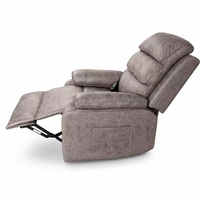 Fauteuil inclinable électrique avec fonction massage et chauffage, station de charge sans fil, porte-gobelet et poche de rangement latérale pour la détente au salon