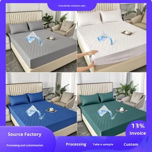 Housse <span class=keywords><strong>de</strong></span> <span class=keywords><strong>protection</strong></span> Drap housse imperméable <span class=keywords><strong>de</strong></span> luxe Barrière à urine entièrement fermée Brossé Tapis <span class=keywords><strong>de</strong></span> mahjong antidérapant - Product Image 2