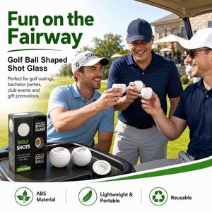 Juego de Vasos de Vino con Forma de Pelota de Golf, Vasos de Whisky de Acero Inoxidable y Plástico, Recuerdos de Golf de Lujo, Regalos Promocionales - Product Image 4