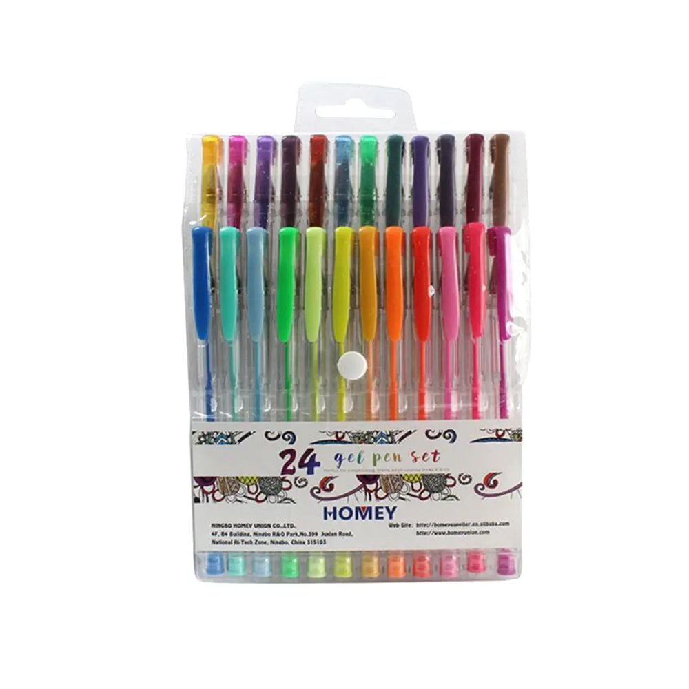 Hot selling colored gel pen cute stationery gel ink pen set
