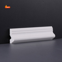 Échantillon blanc Style PVC Plinthe PS moulage Corniche Plafond Profil PS moulage