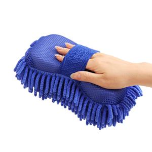 Microfibra Chenille Scrub Car Guante Toalla de mano suave Chenille Esponja Toalla Car Wash Esponjas para lavar el coche - Product Image 2